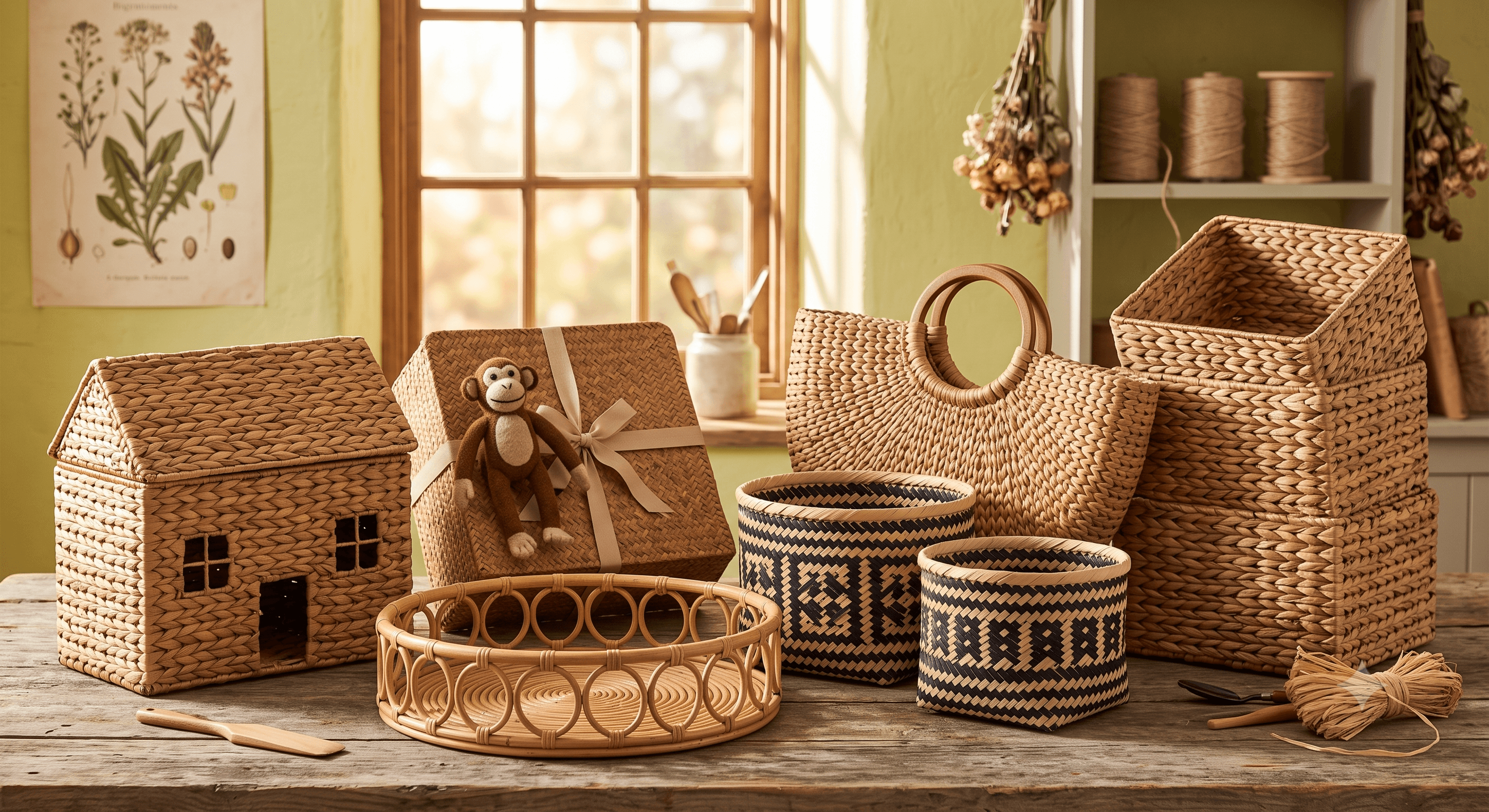 Handcrafted Ceramics & Baskets