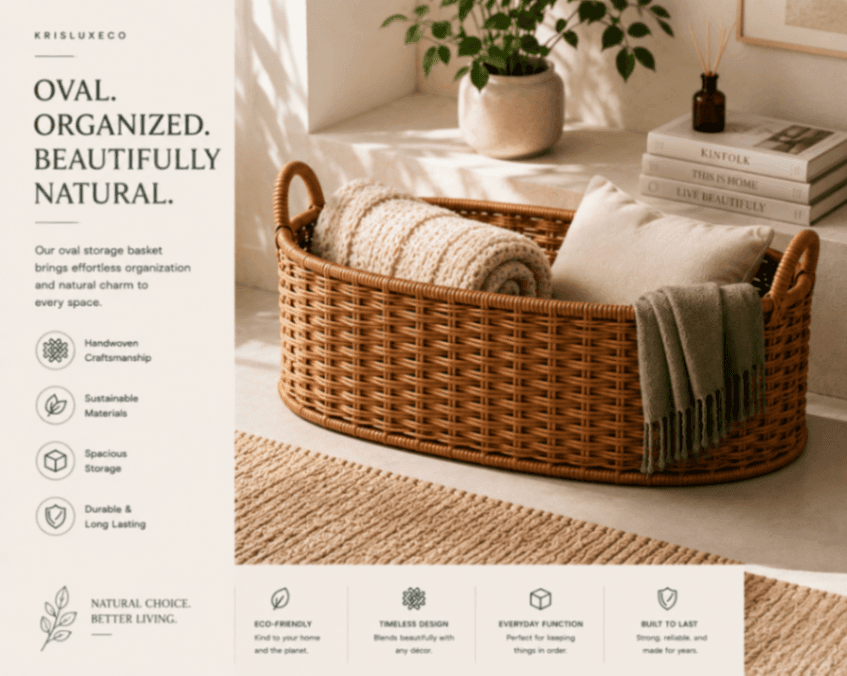 Oval Storage Basket