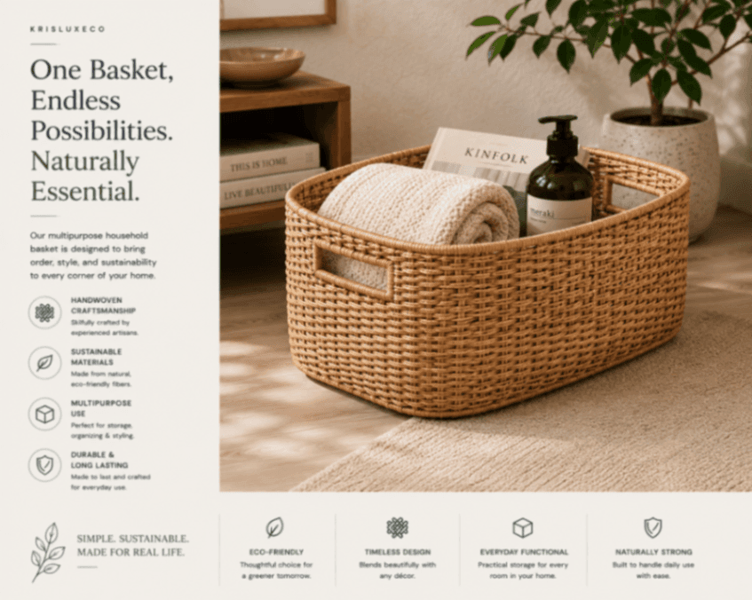 Multipurpose Household Basket