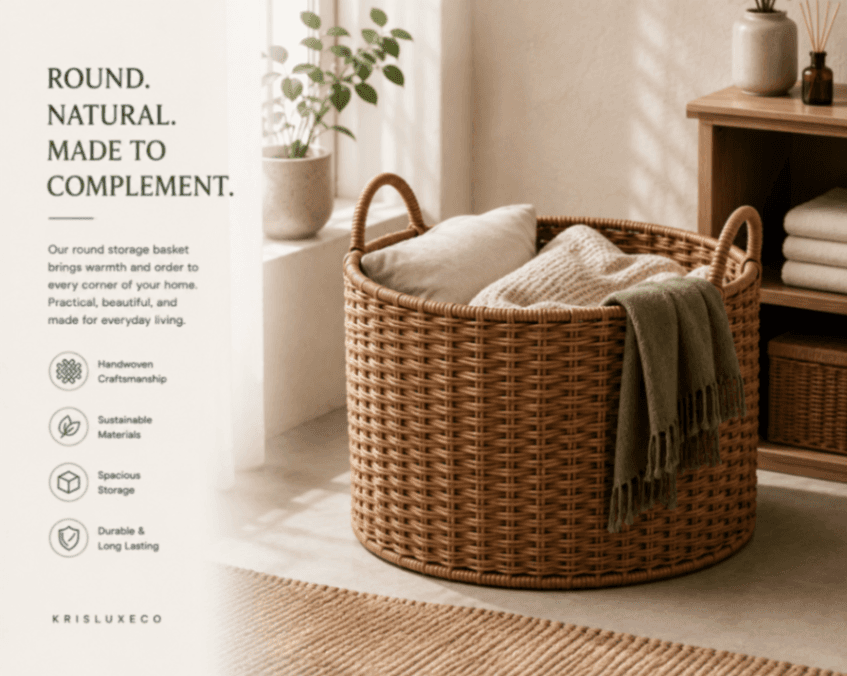 Round Storage Basket